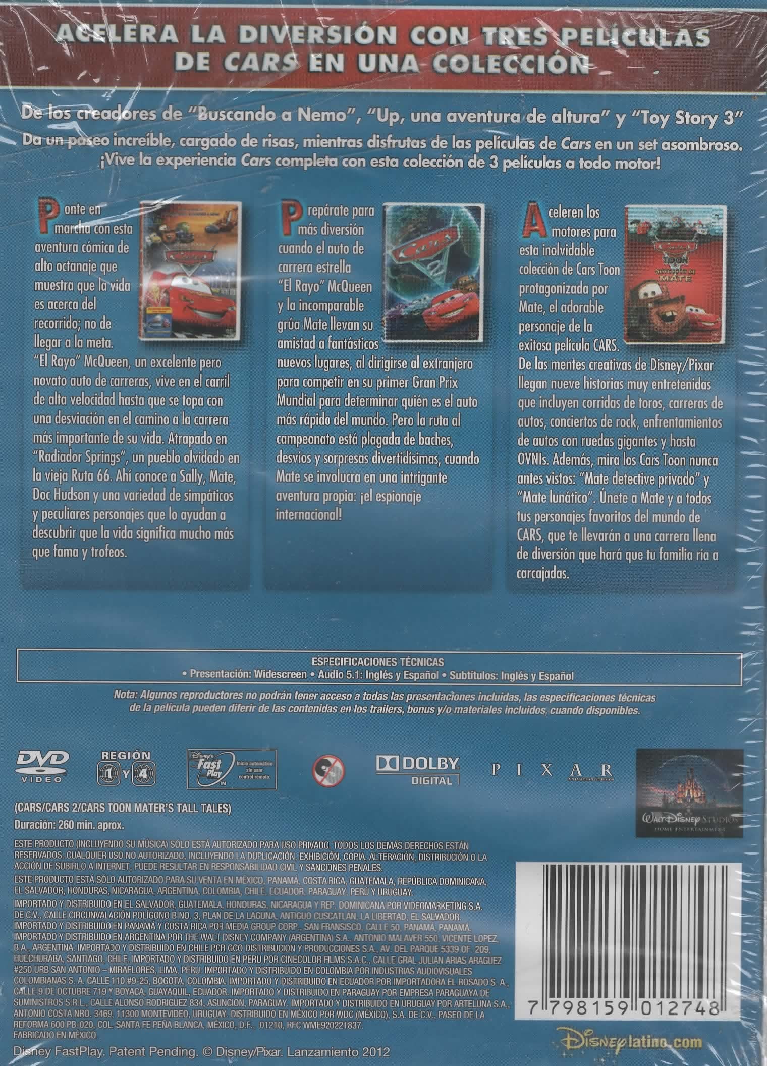 DVD x 3 Cars - Colección tres películas - Image 2