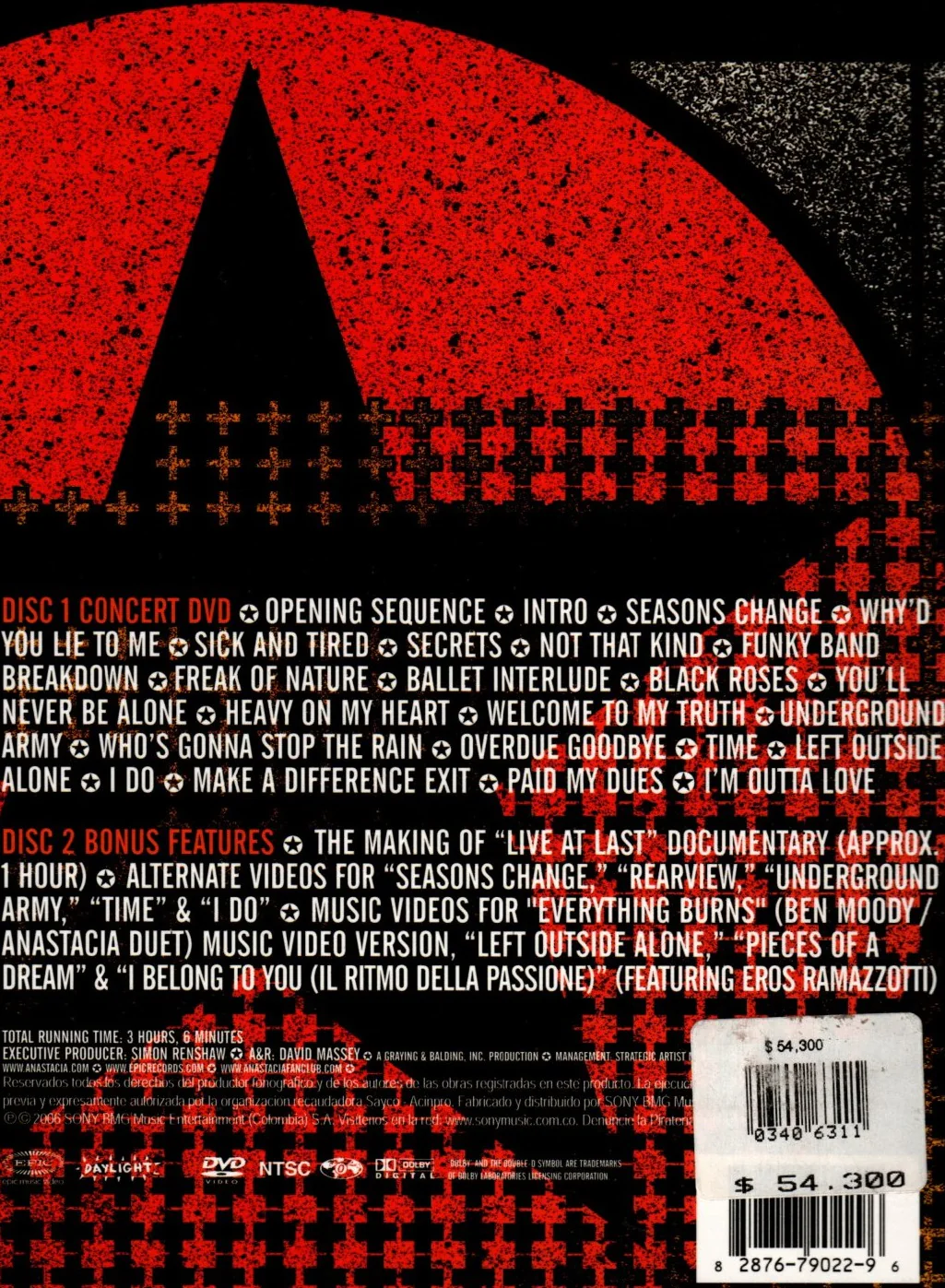 DVD x2 Anastacia - Live at last - Image 2