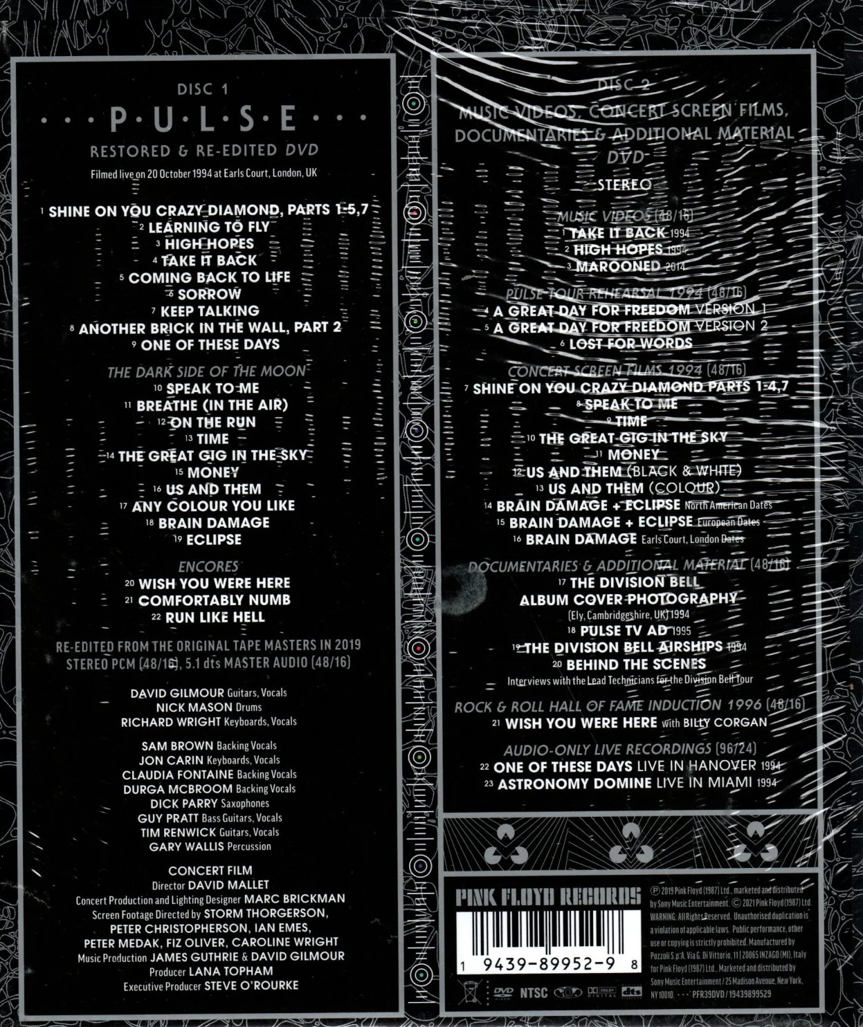 DVD X2 Pink Floyd – Pulse - Image 2