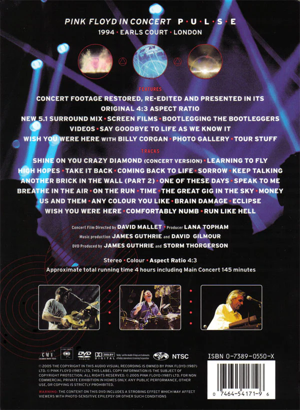 DVD X2 Pink Floyd ‎– Pulse - Image 2