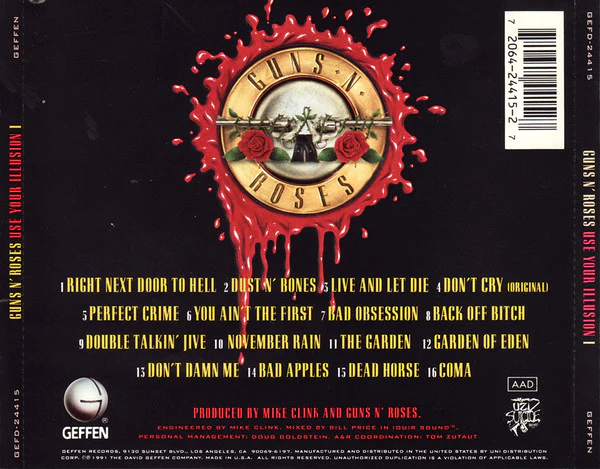 CD Guns N' Roses - Use Your Illusion I - Image 2