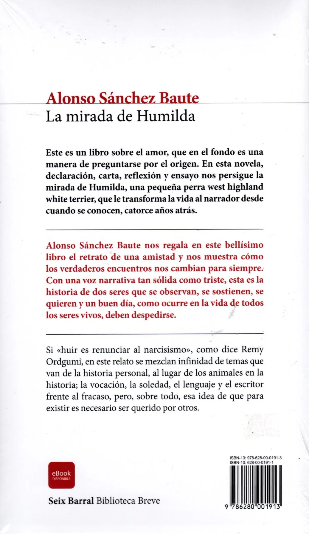 Libro Alonso Sánchez Baute - La Mirada De Humilda - Image 2