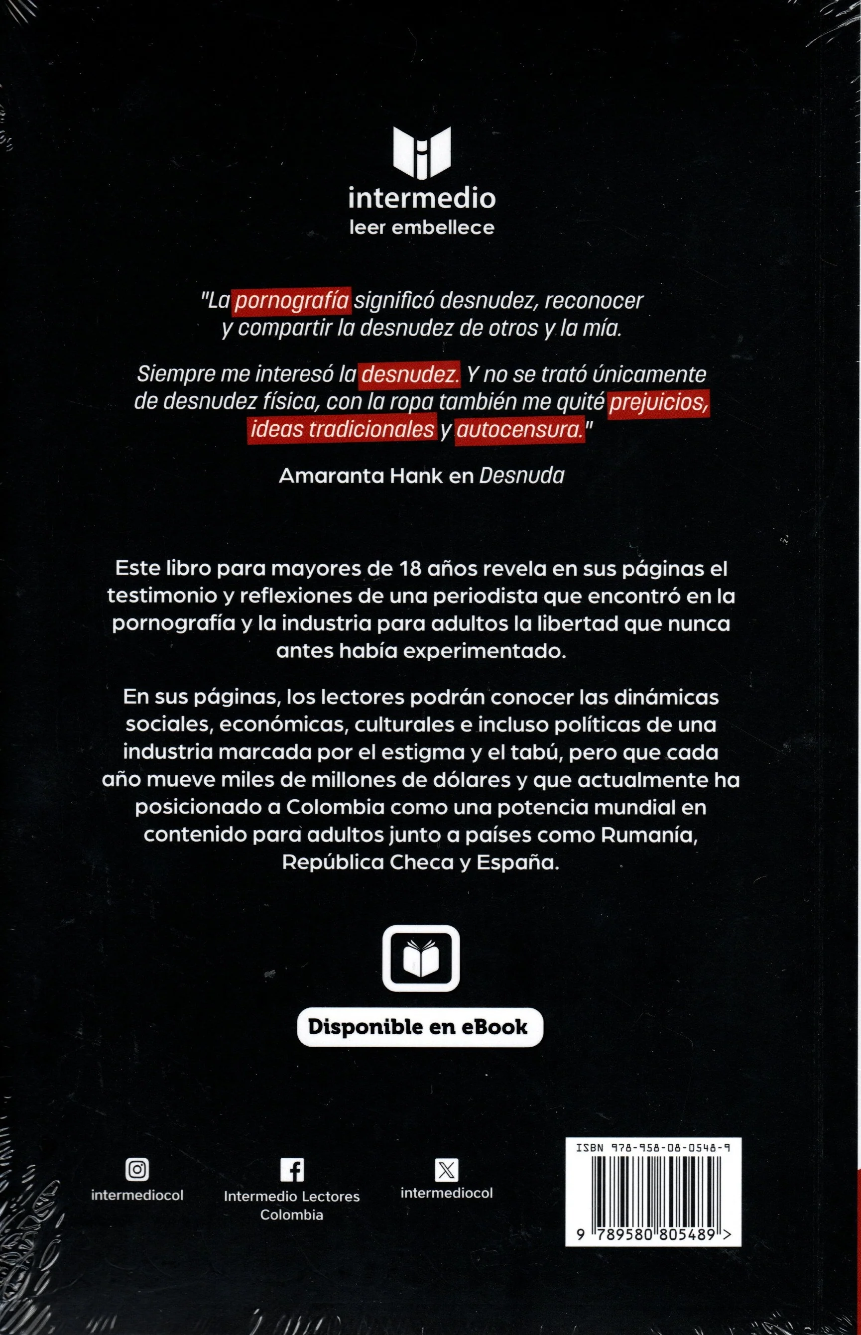 Libro Amaranta Hank - Desnuda - Image 2
