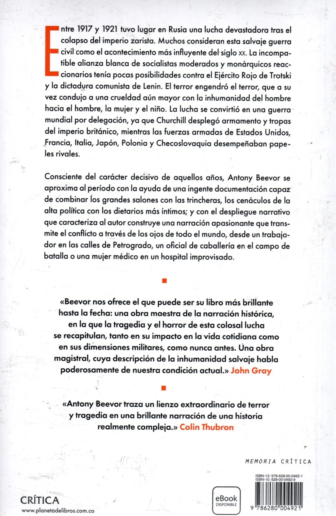 Libro Antony Beevor - Rusia: Revolución Y Guerra Civil, 1917-1921 - Image 2