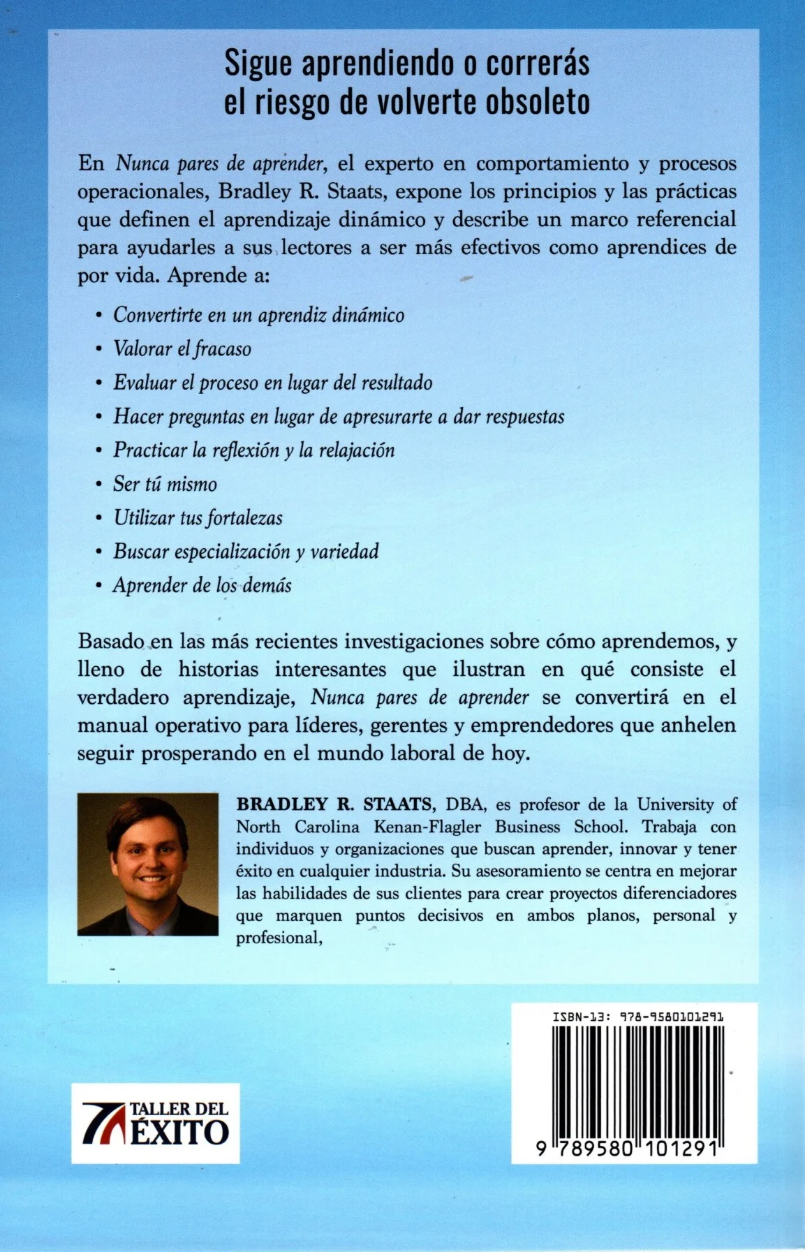 Libro Bradley R. Staats - Nunca pares de aprender - Image 2