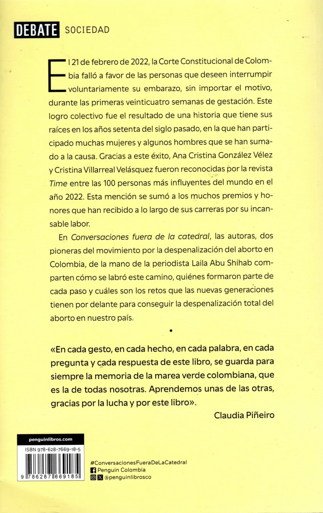 Libro Conversaciones fuera de la catedral Una historia del derecho al aborto en Colombia - Image 2