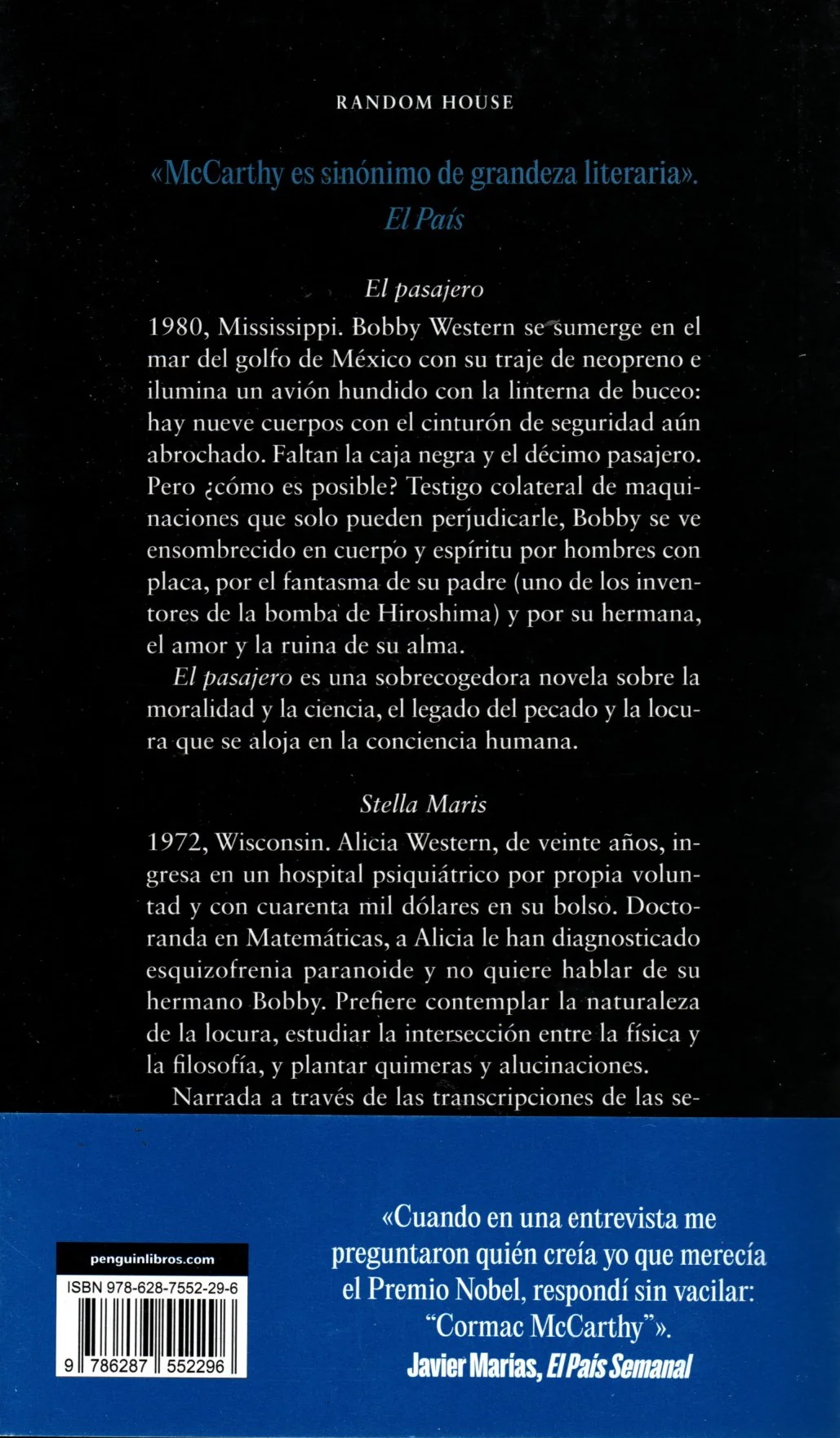 Libro Cormac McCarthy - El Pasajero / Stella Maris - Image 2