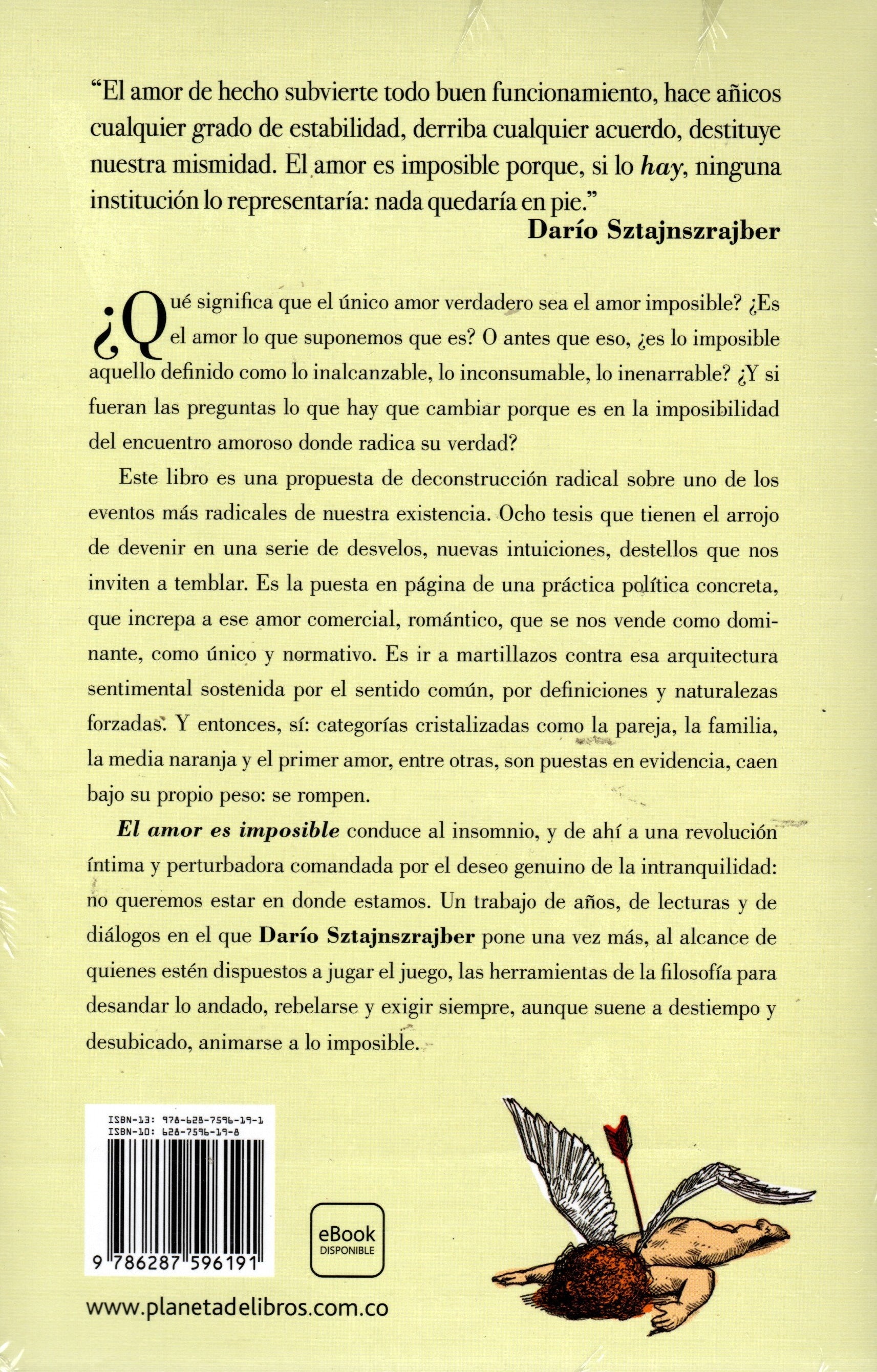 Libro Darío Sztajnszrajber - El Amor Es Imposible - Image 2