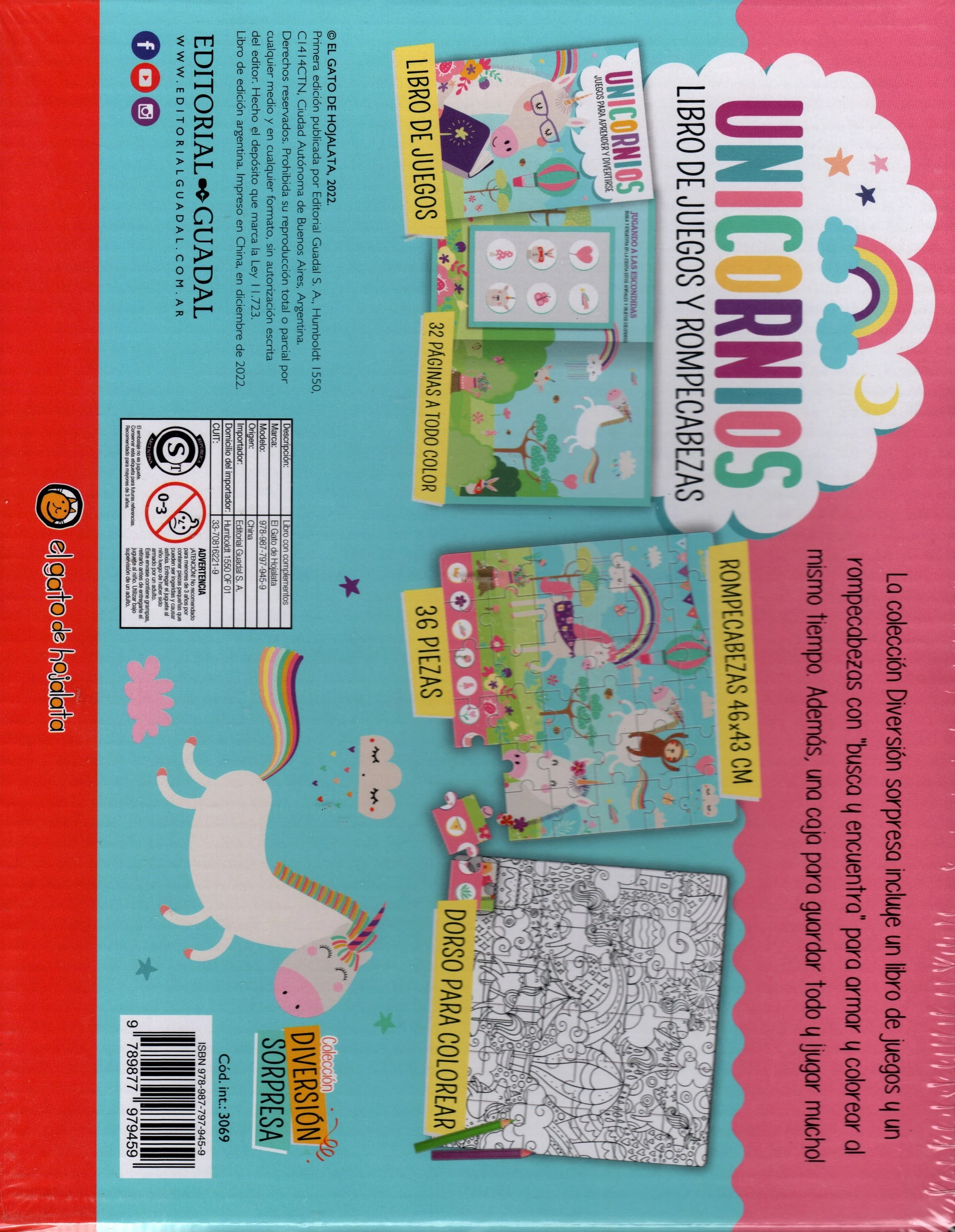 Libro De Juego Y Rompecabezas Unicornios - Image 2