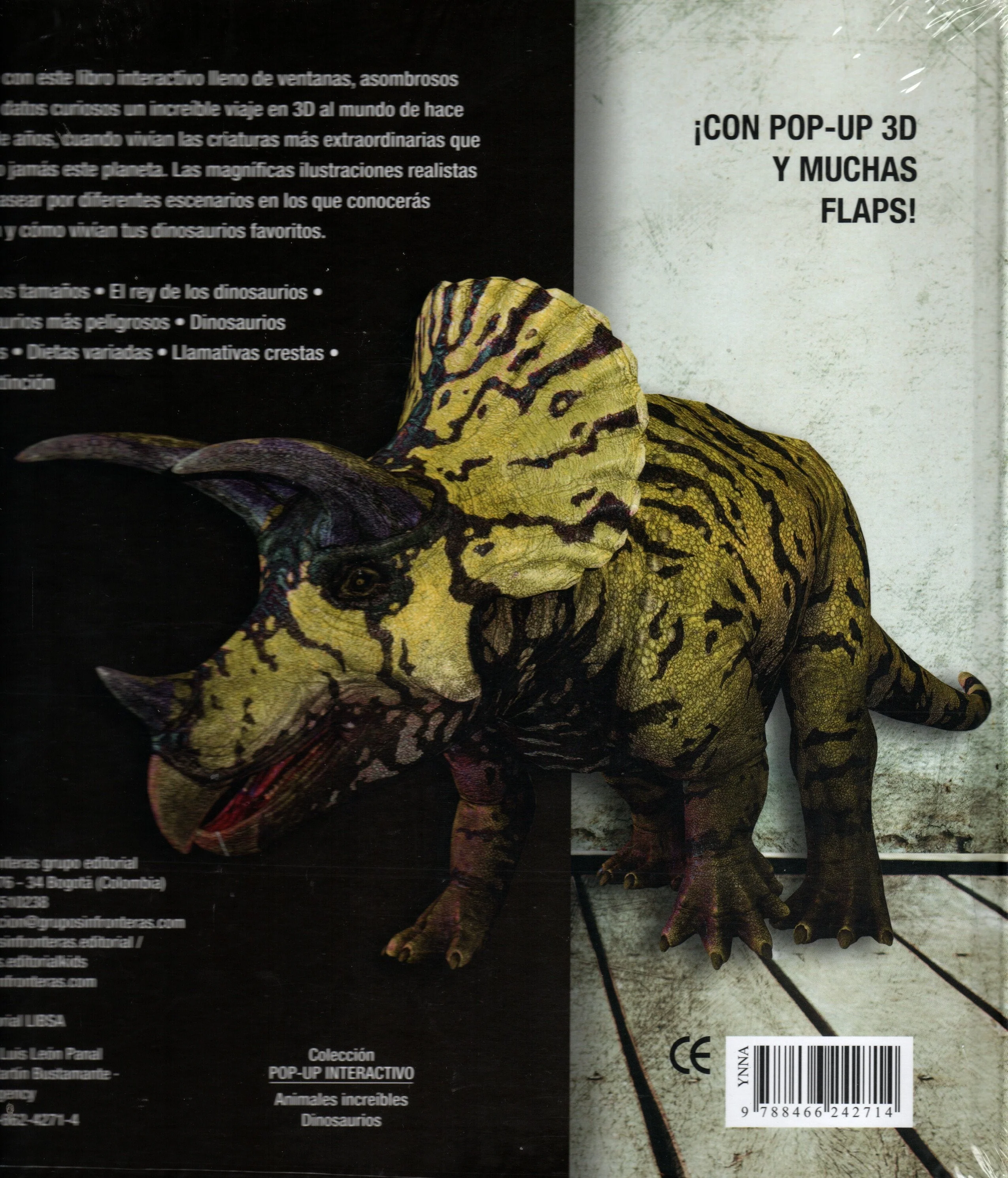 Libro Dinosaurios: Pop up interactivo + Flaps - Image 2