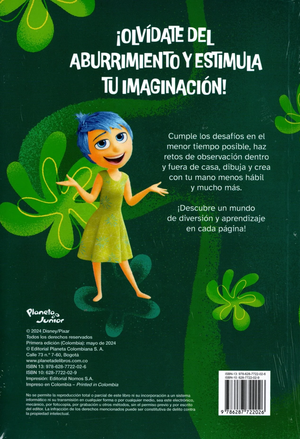 Libro Disney - Retos antiaburrimiento. Intensamente 2 - Image 2