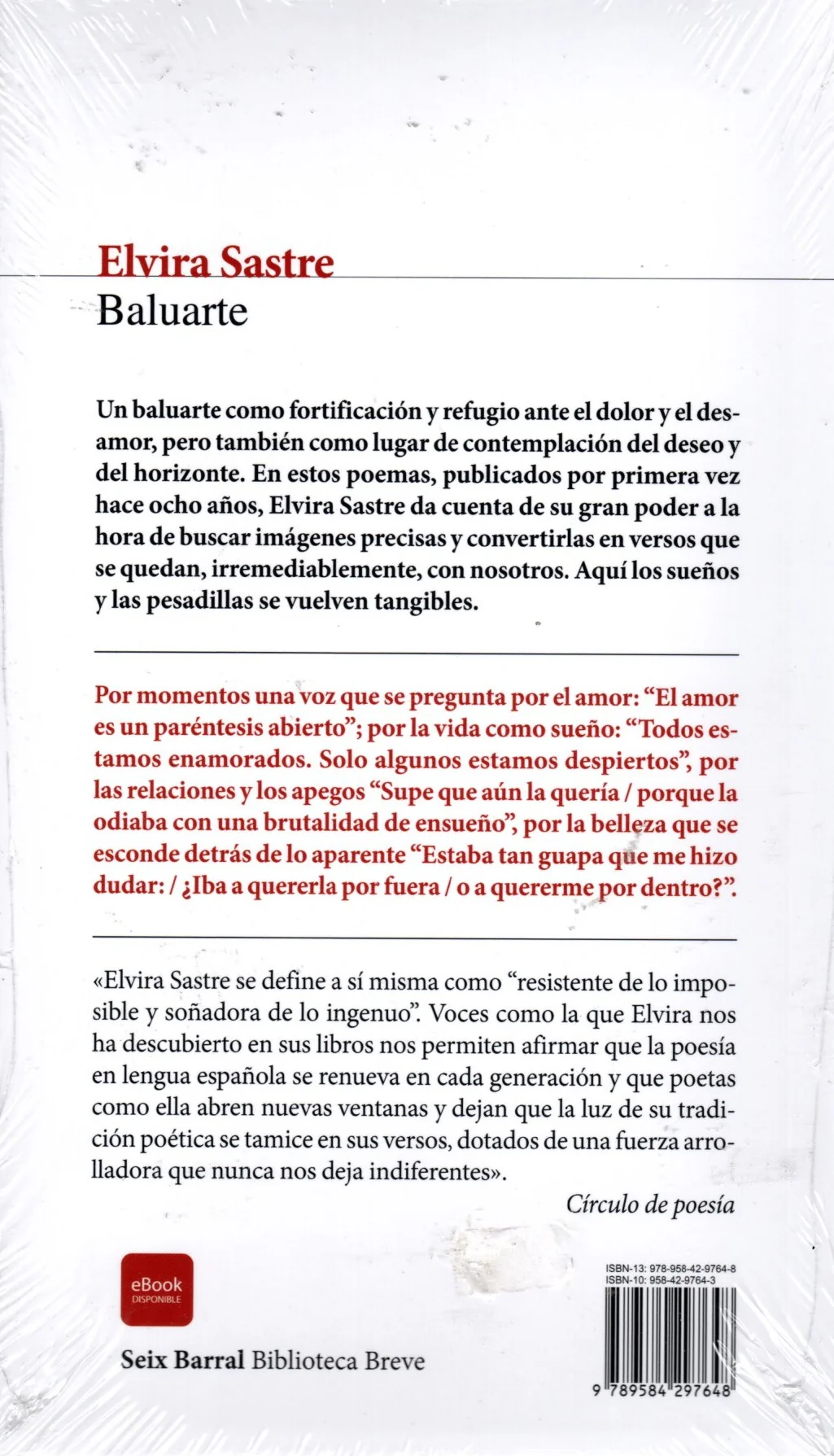 Libro Elvira Sastre - Baluarte - Image 2