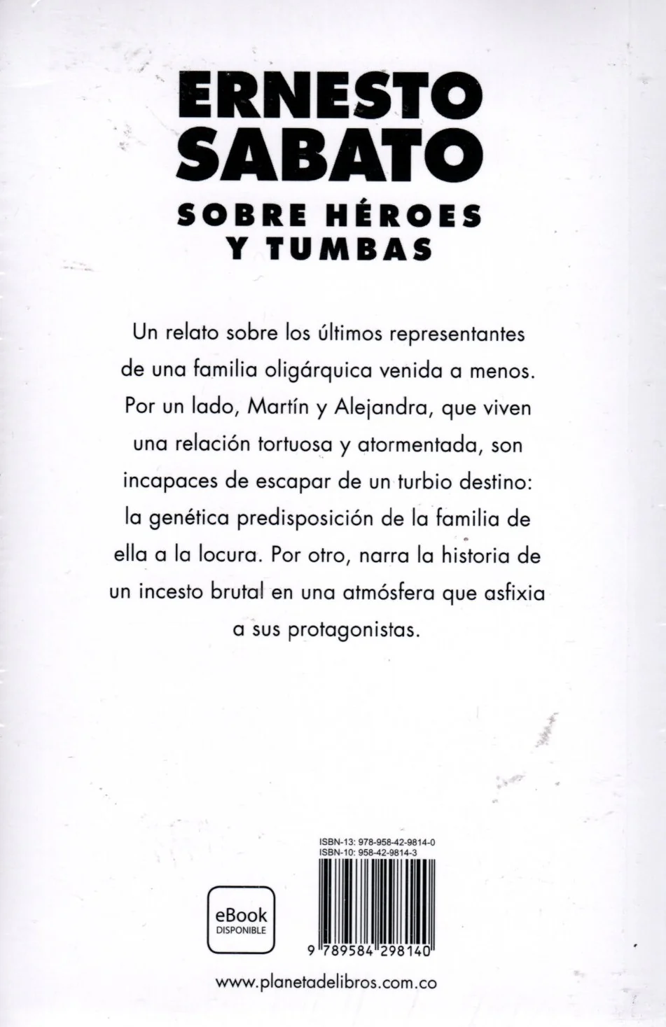 Libro Ernesto Sabato - Sobre Héroes Y Tumbas - Image 2