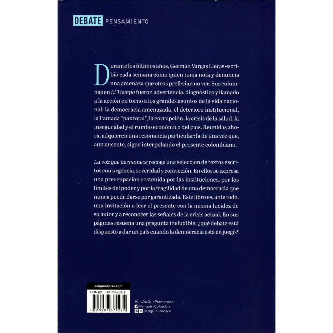 Libro Germán Vargas Lleras - La Voz Que Permanece - Image 2