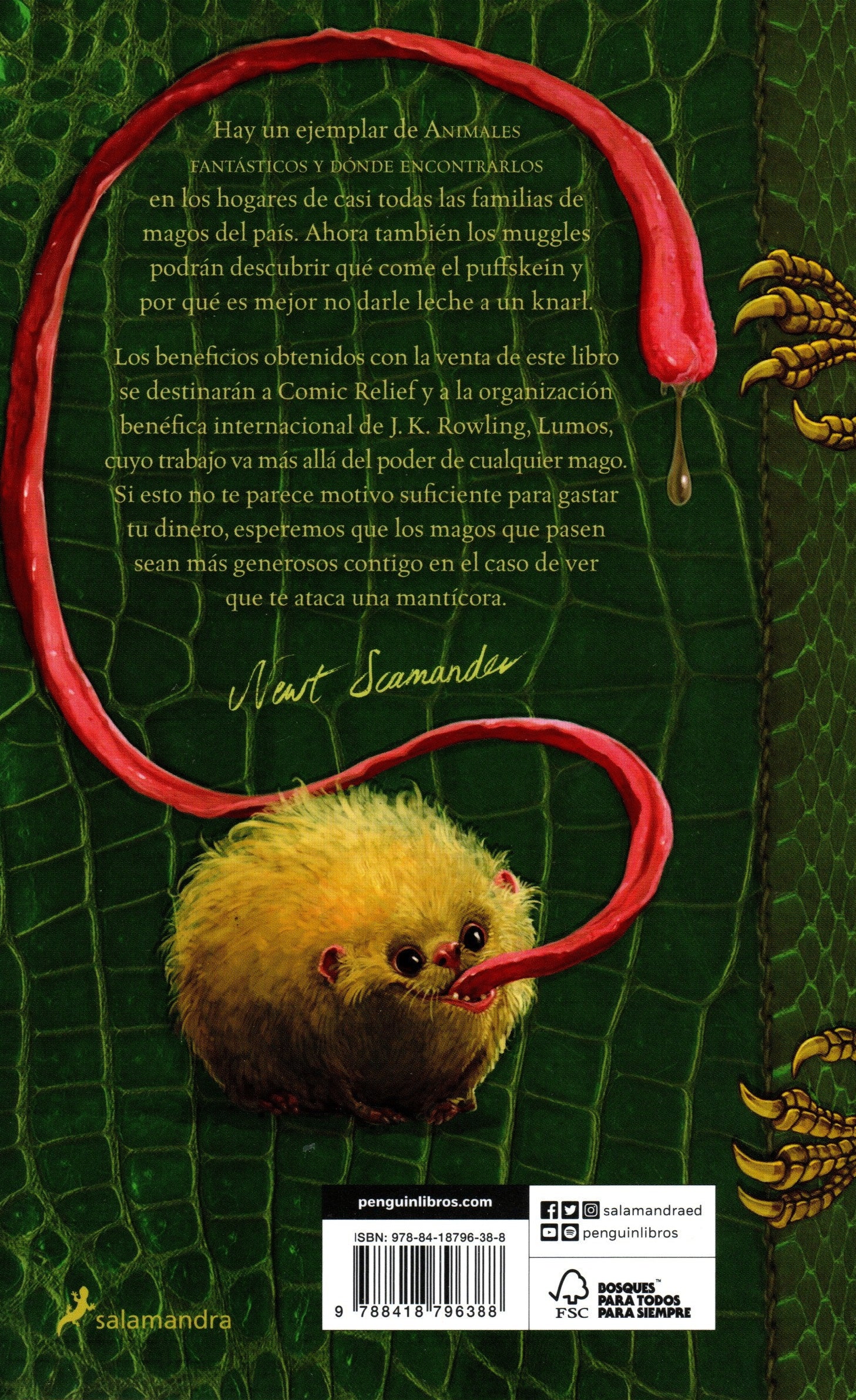 Libro J.K. Rowling - Animales fantásticos y dónde encontrarlos (Un libro de la biblioteca de Hogwarts) - Image 2