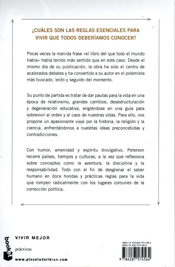 Libro Jordan B. Peterson - 12 reglas para vivir - Image 2
