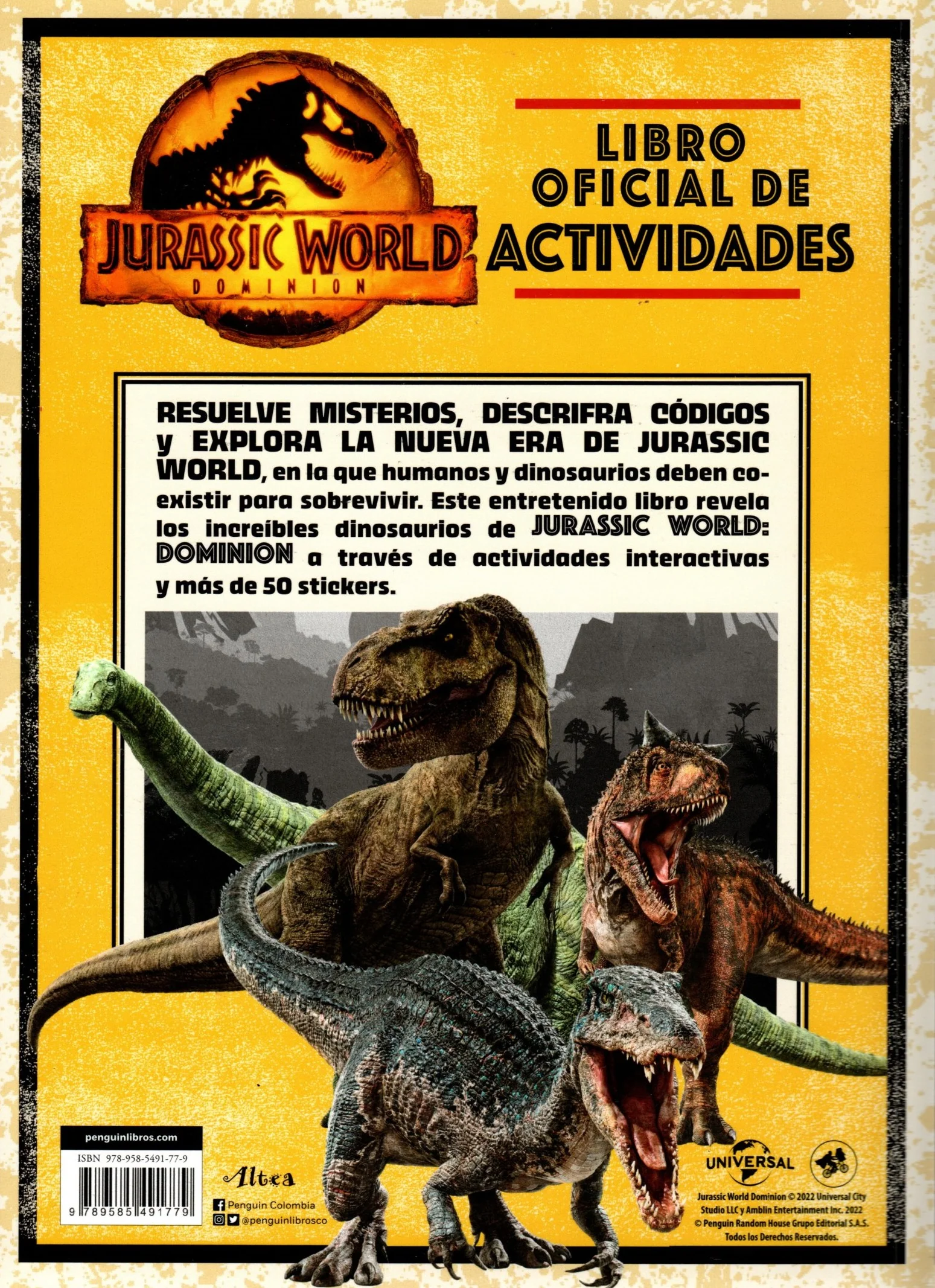 Libro Jurassic World - Códigos, Laberintos, Retos - Image 2