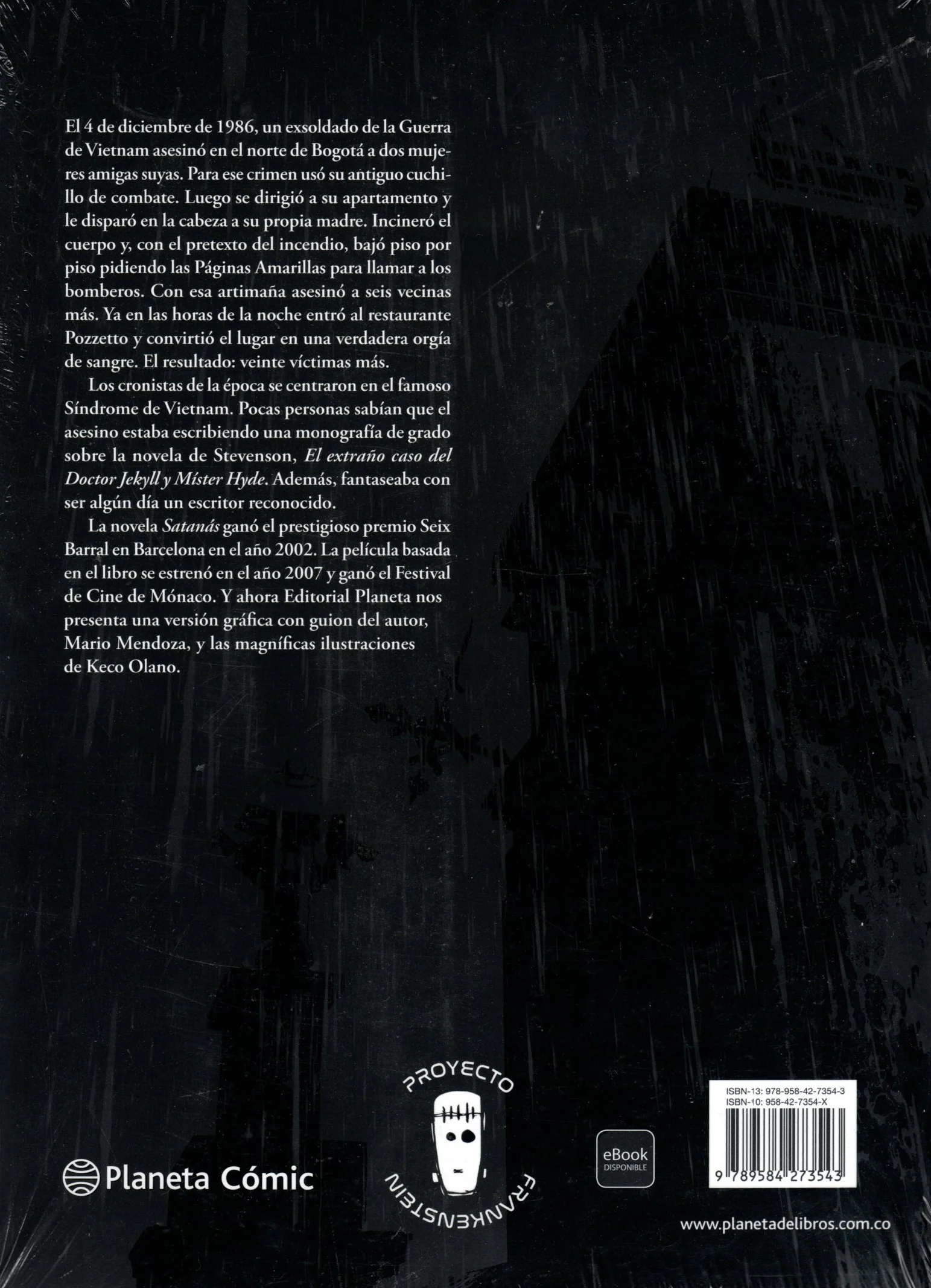 Libro Mario Mendoza/ Keco Olano - Satanas - Image 2