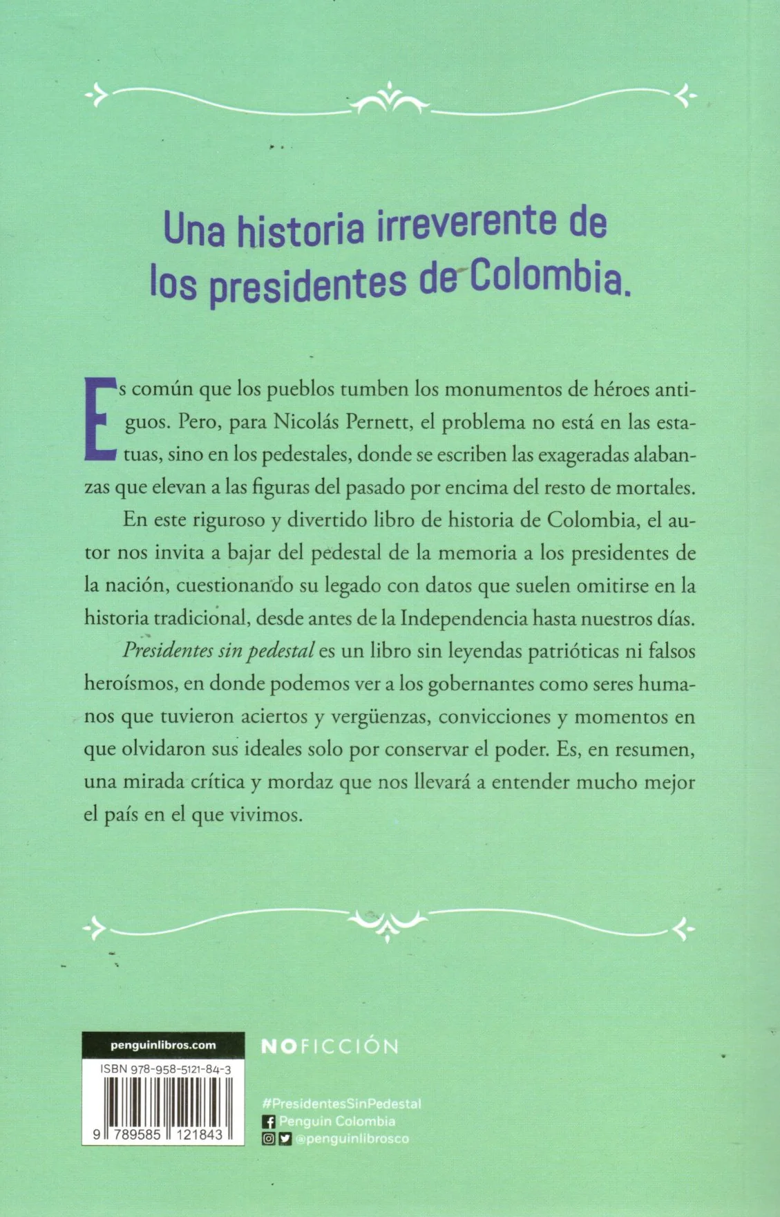 Libro Nicolás Pernett Cañas - Presidentes Sin Pedestal - Image 2