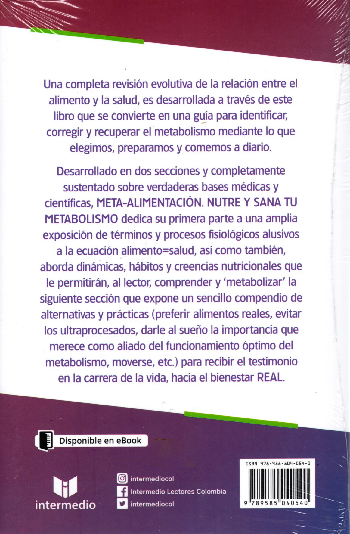 Libro Óscar Rosero Olarte M D - Meta alimentación - Image 2