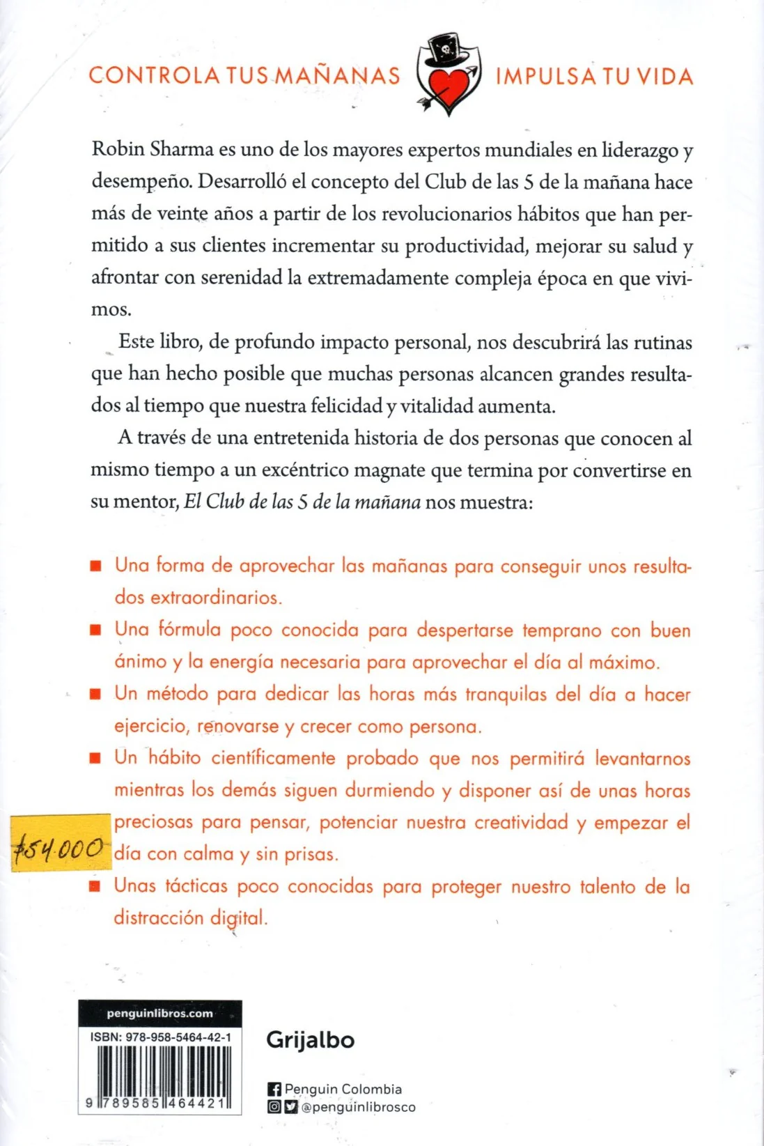 Libro Robin Sharma - El Club De Las 5 De La Mañana - Image 2