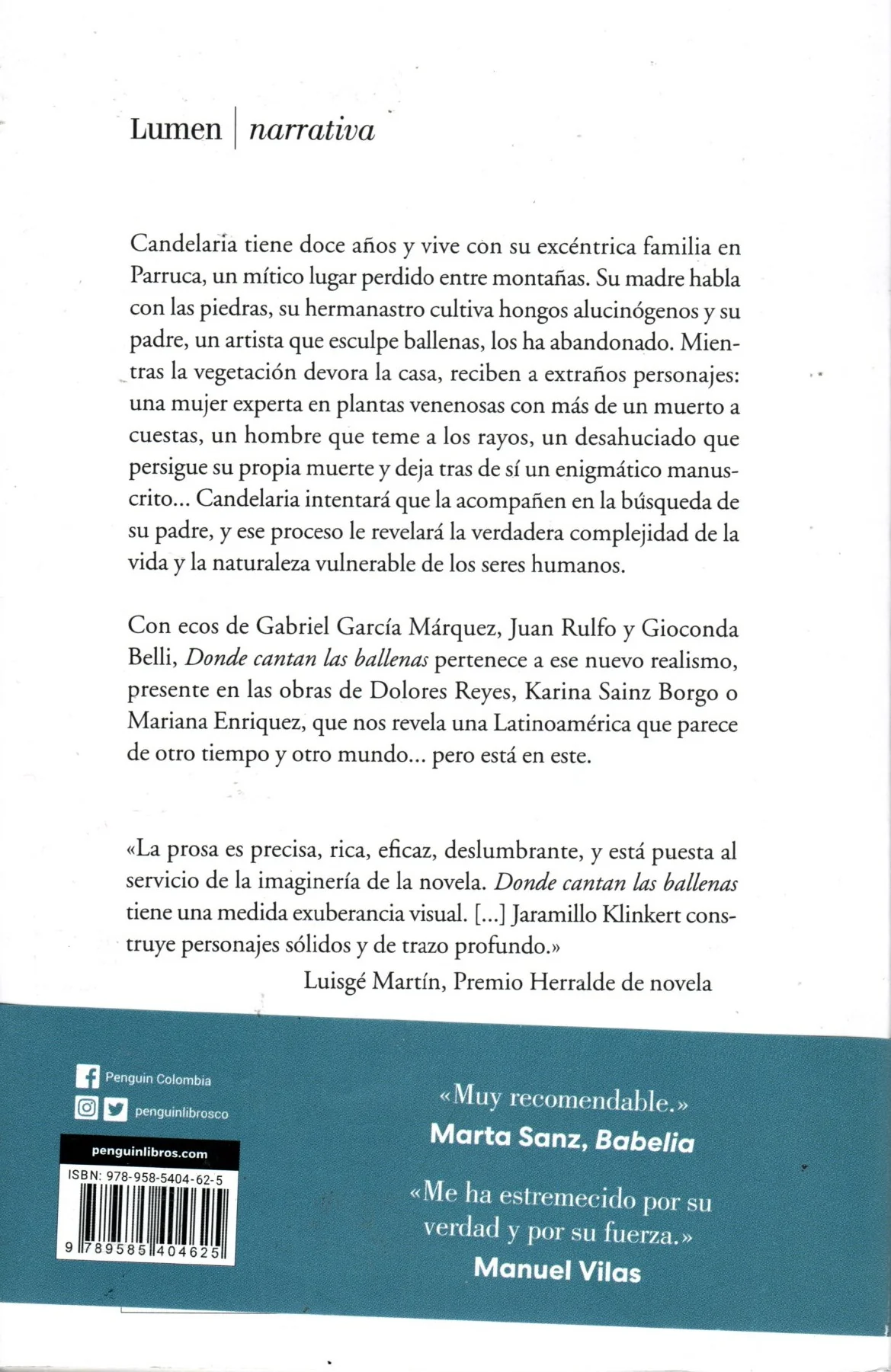 Libro Sara Jaramillo Klinkert - Donde Cantan Las Ballenas - Image 2