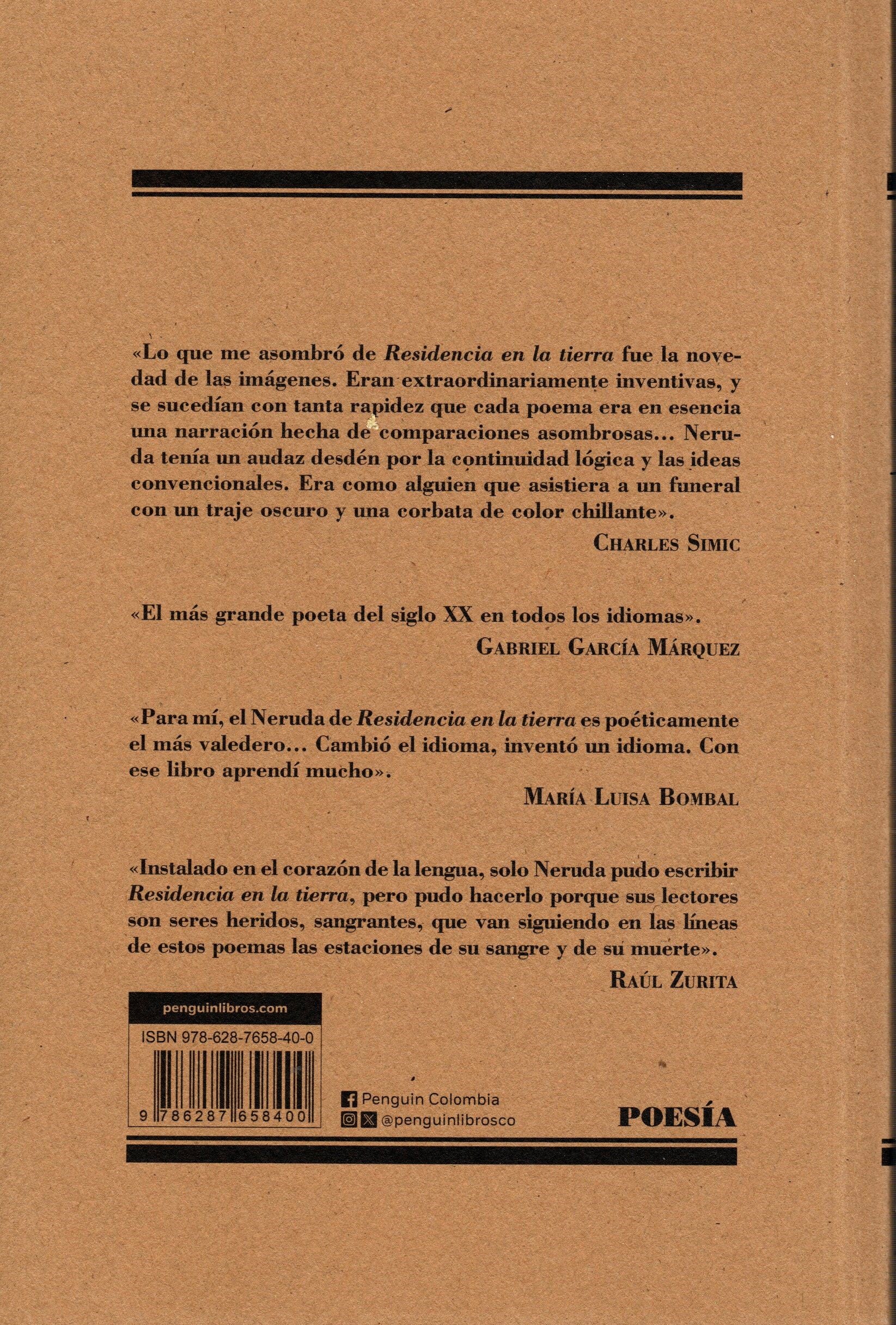 Libro Pablo Neruda - Residencia en la Tierra - Image 2
