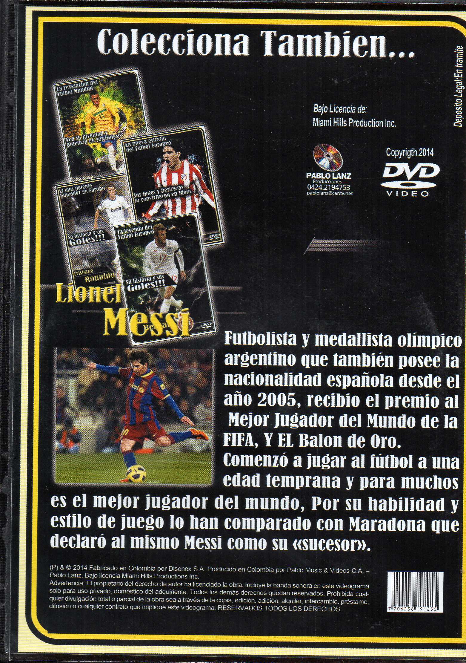 LIONEL MESSI EL JUGADOR DE LOS RECORDS / DVD - Image 2