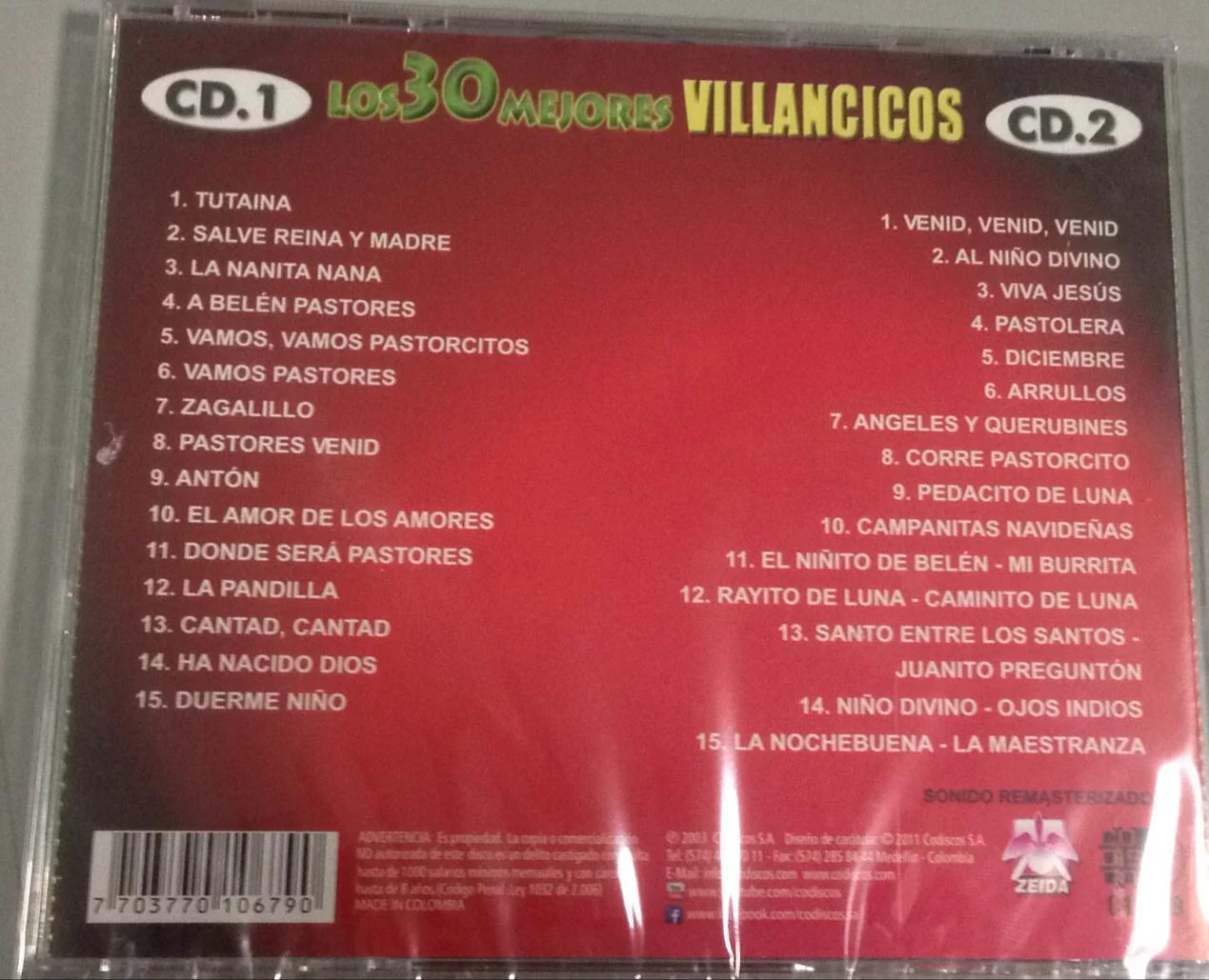 LOS 30 MEJORES VILLANCICOS / CD X 2 - Image 2