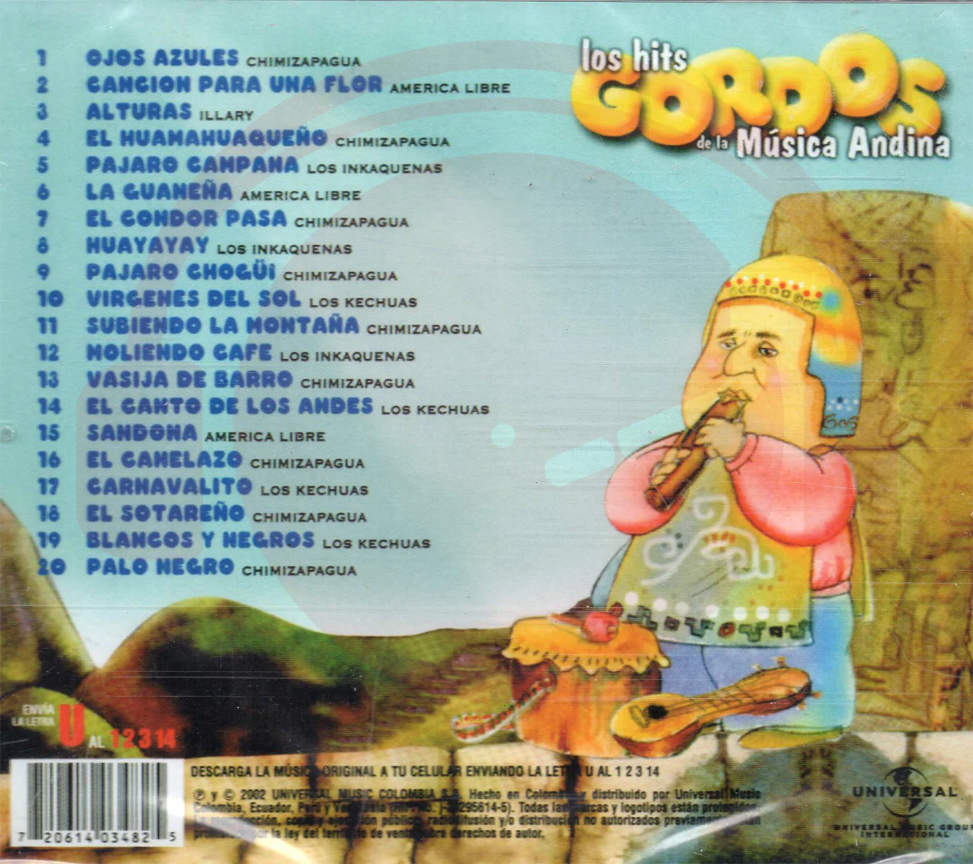 CD Los Hits Gordos De La Música Andina - Image 2