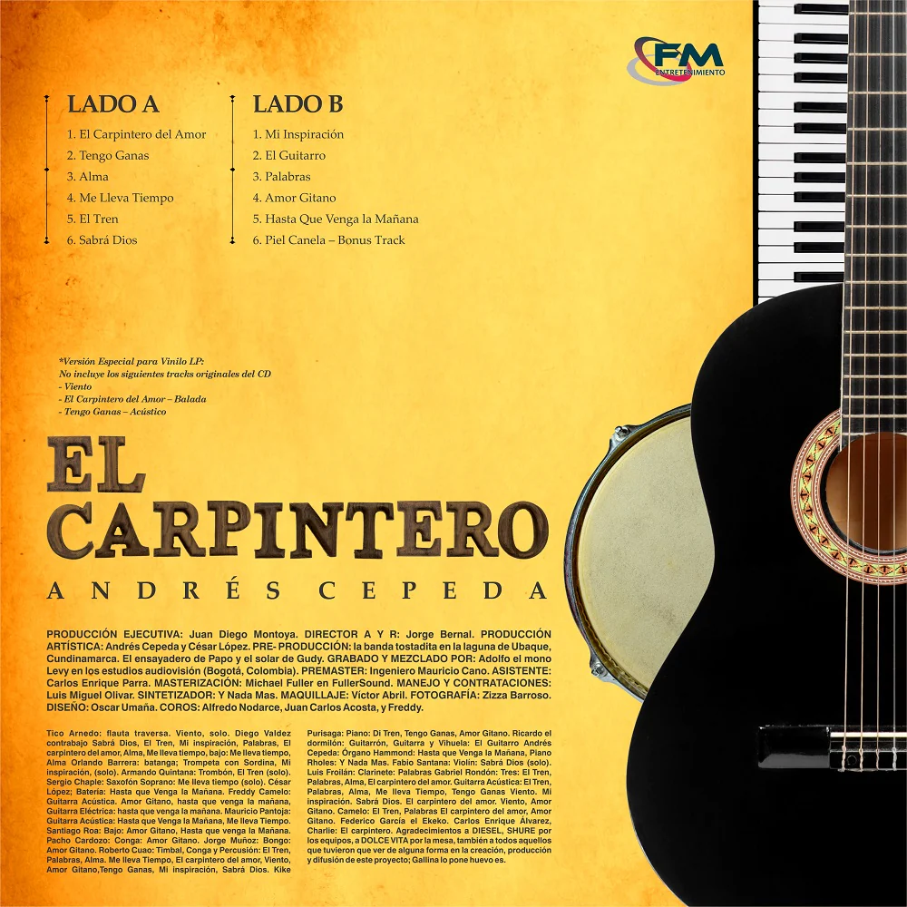 LP Andrés Cepeda - El Carpintero - Image 2