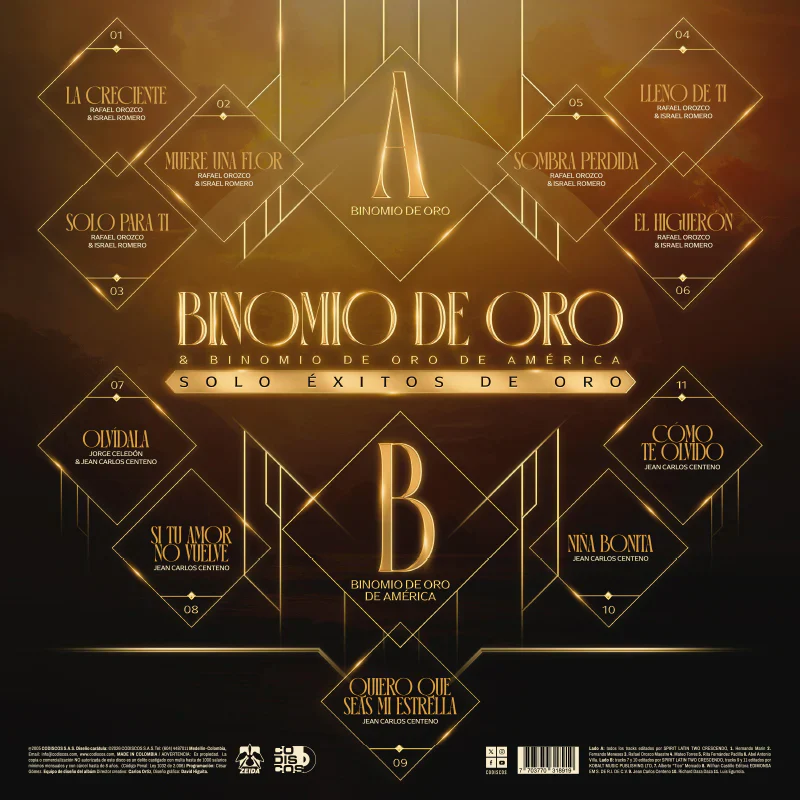 LP Binomio de Oro & Binomio de Oro de América - Solo Éxitos de Oro - Image 2