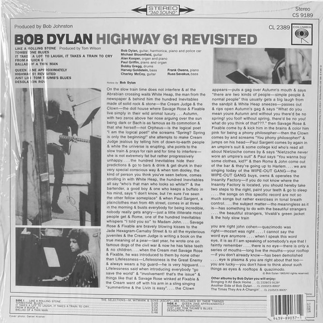 LP Bob Dylan – Highway 61 Revisited - Image 2