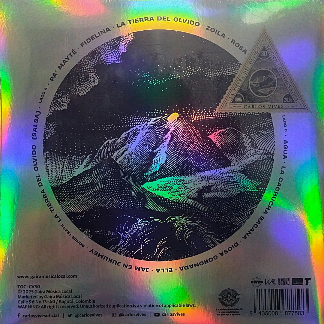 LP Carlos Vives – La Tierra Del Olvido (Edición Conmemorativa) 1995 - 2025 - Image 2