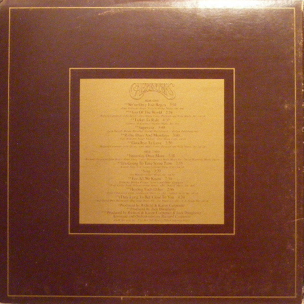LP Carpenters – The Singles 1969-1973 - Image 2