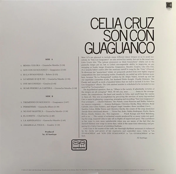 LP Celia Cruz – Son Con Guaguanco - Image 2