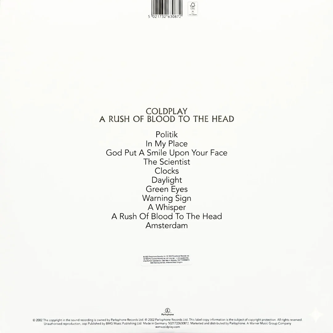 LP Coldplay – A Rush Of Blood To The Head - Image 2
