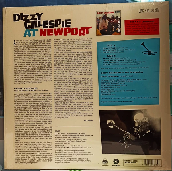 LP Dizzy Gilliespie - At Newport - Image 2