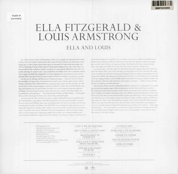 LP Ella Fitzgerald And Louis Armstrong ‎– Ella And Louis - Image 2