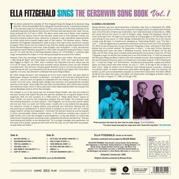 LP Ella Fitzgerald – Sings The Gershwin Songbook Vol. 1 - Image 2