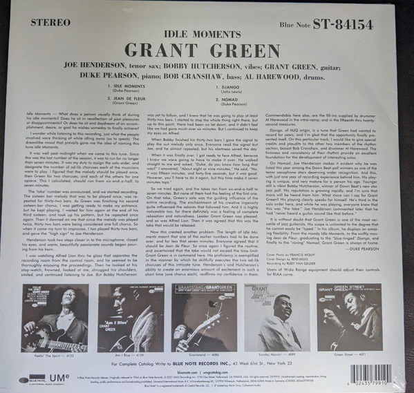 LP Grant Green – Idle Moments - Image 2