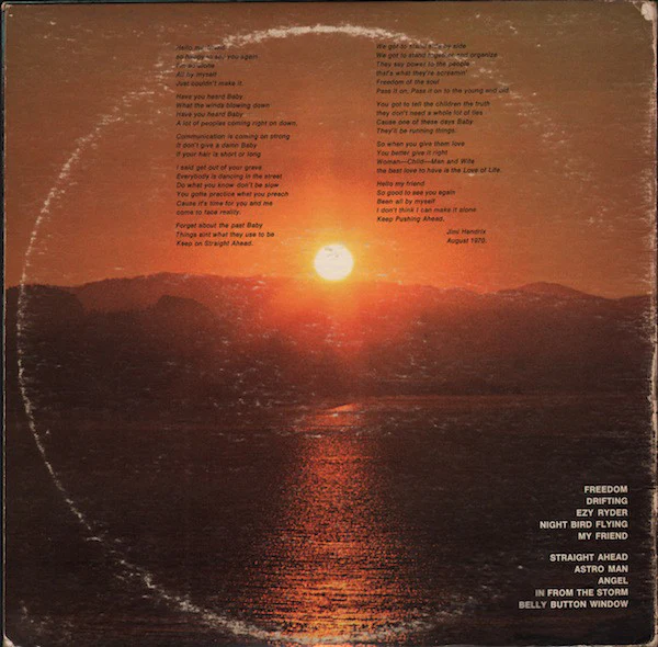 LP Jimi Hendrix – The Cry Of Love - Image 2