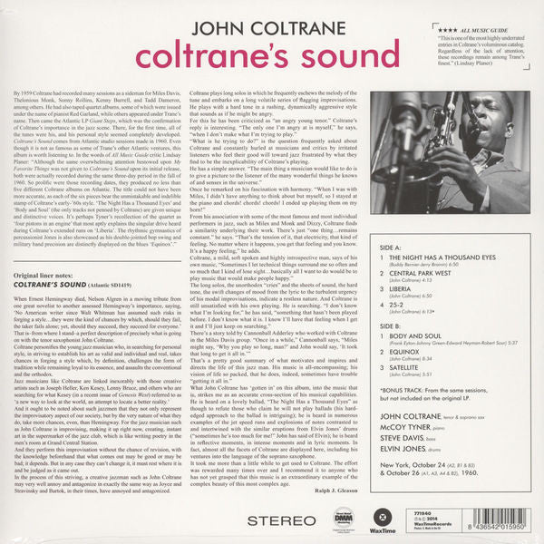 LP John Coltrane – Coltrane's Sound - Image 2