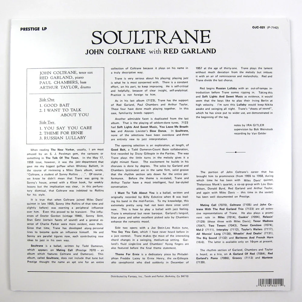 LP John Coltrane – Soultrane - Image 2