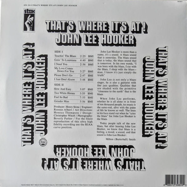 LP John Lee Hooker – That's Where It's At - Image 2