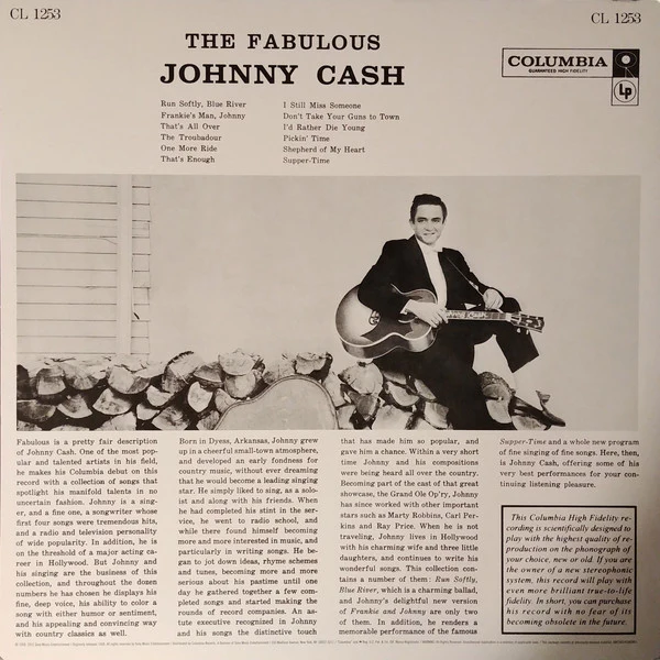 LP Johnny Cash – The Fabulous Johnny Cash - Image 2