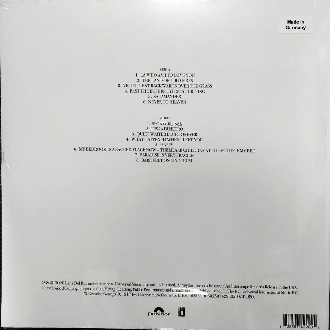 LP Lana Del Rey – Violet Bent Backwards Over The Grass - Image 2