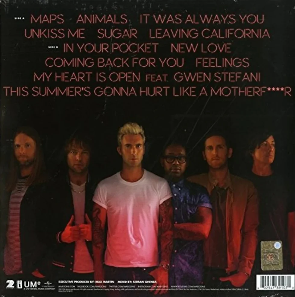 LP Maroon 5 ‎– V - Image 2