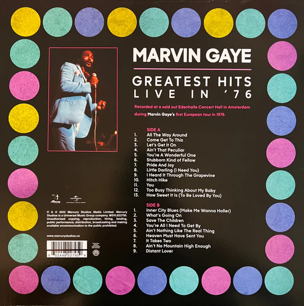 LP Marvin Gaye – Greatest Hits Live In '76 - Image 2