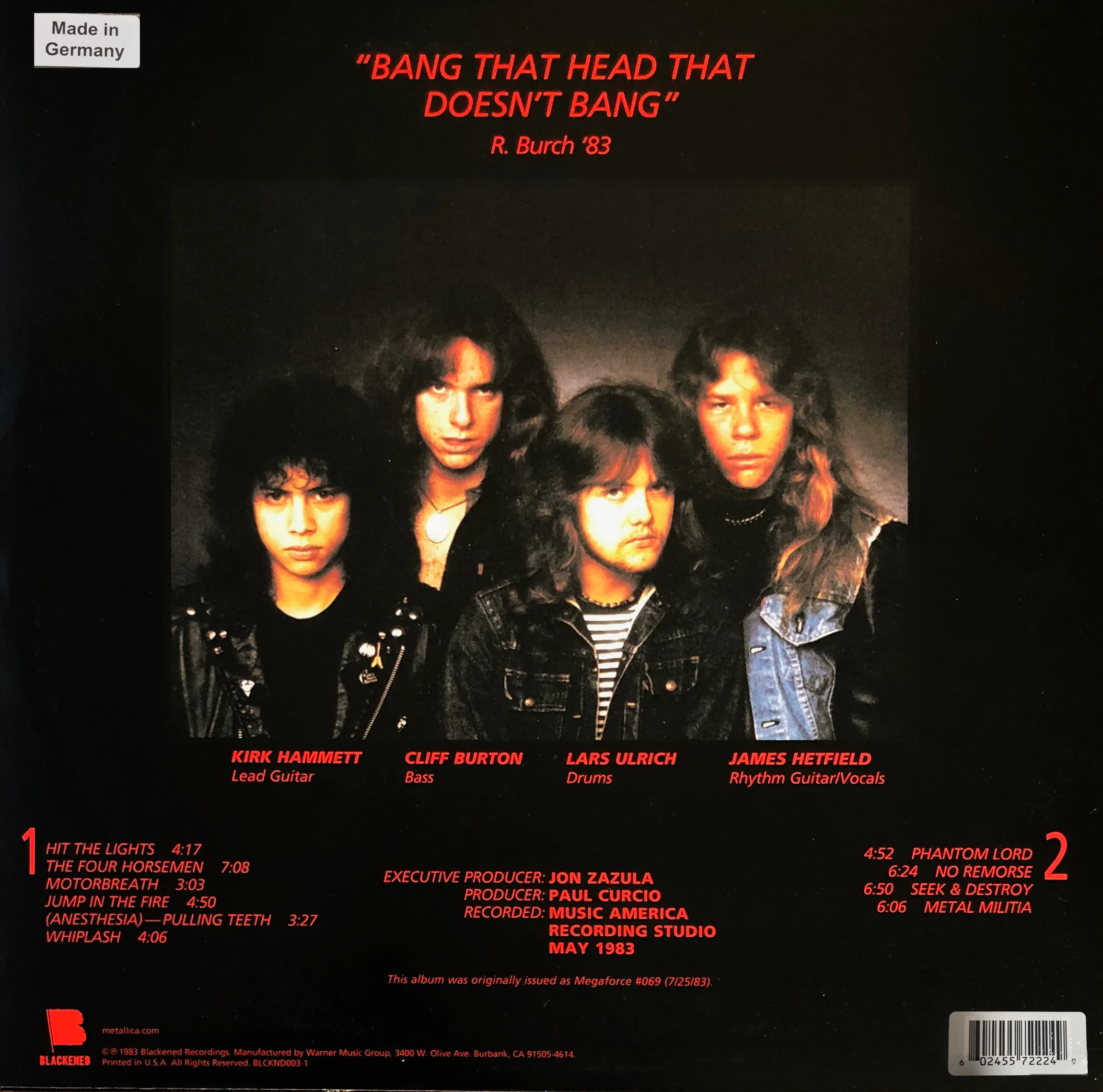 LP Metallica – Kill 'Em All - Image 2